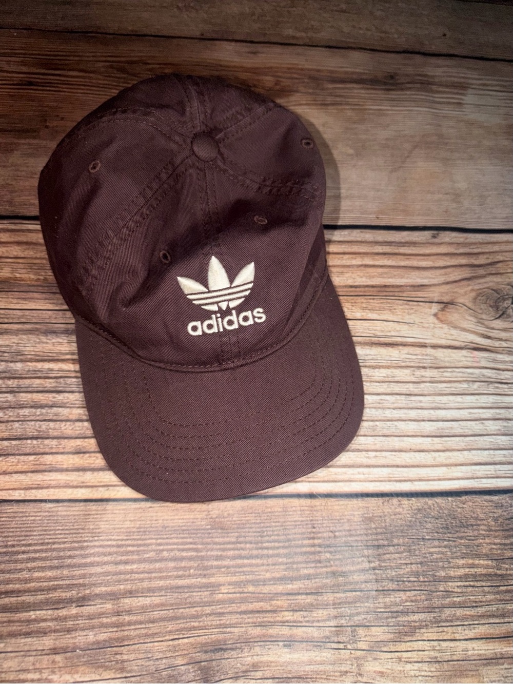 adidas woman’s  Brown Trefoil Baseball Cap